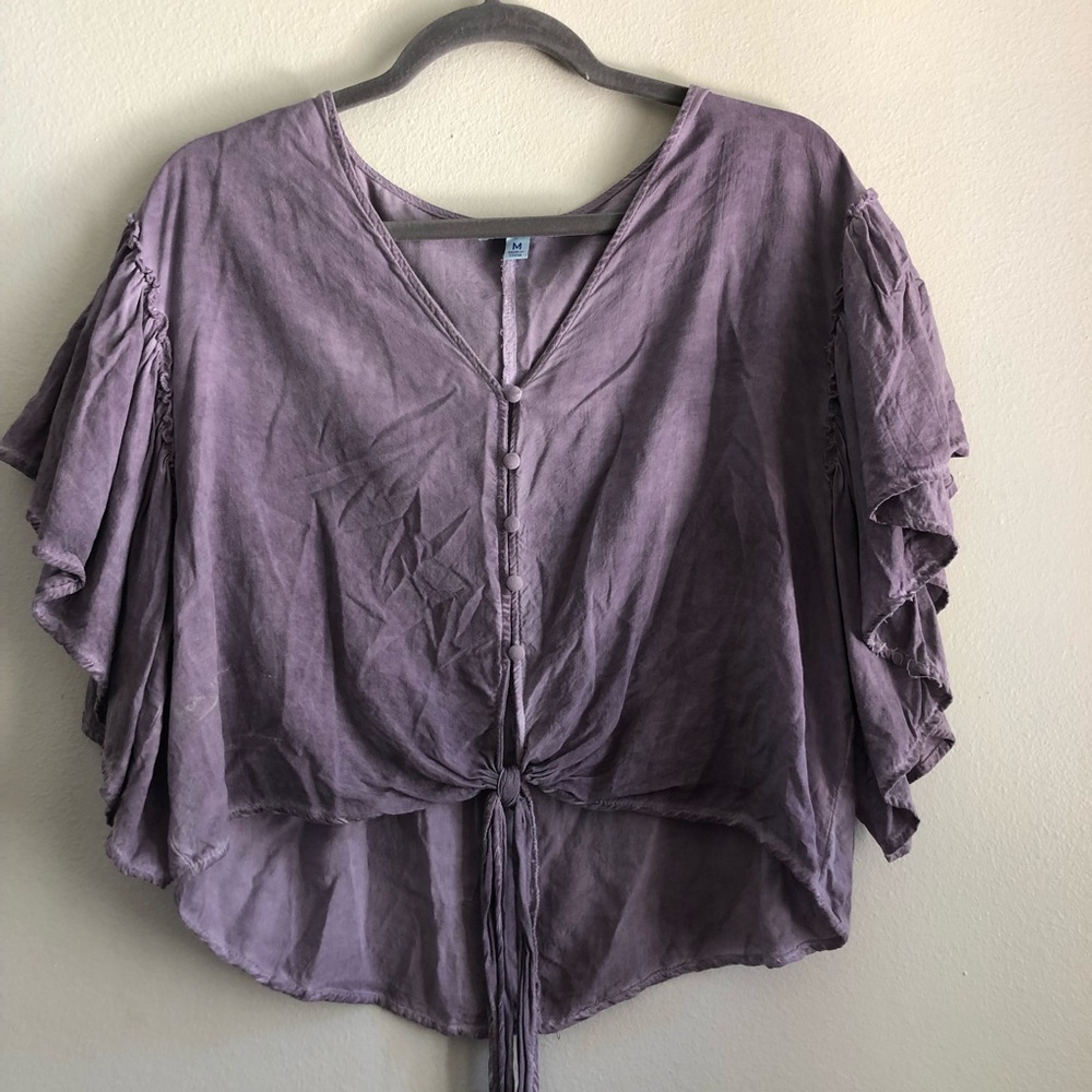 flowy purple shirt!